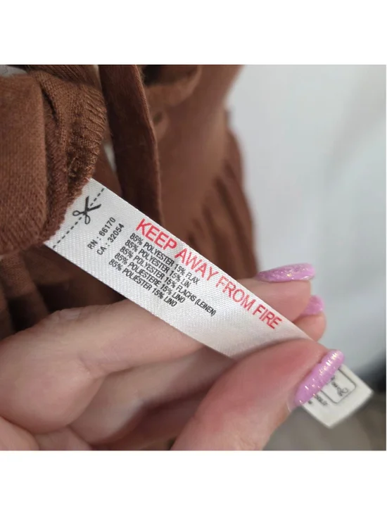 Free People Star Gaze mini dress Argan Oil brown witchy boho asymmetric small NW - Picture 8 of 10